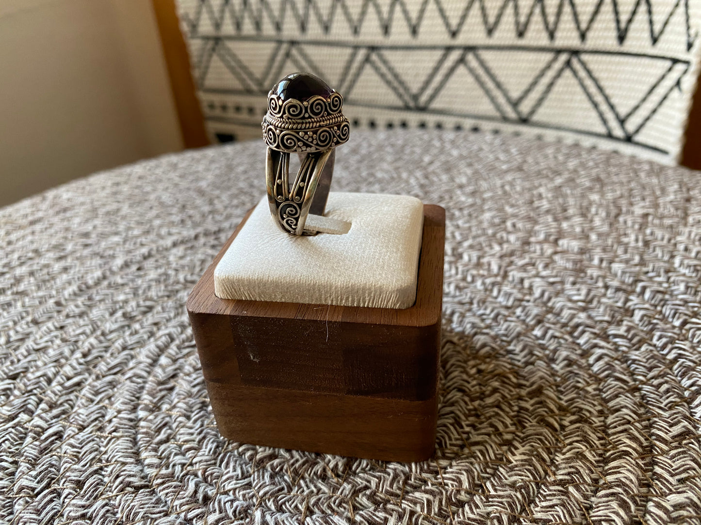 紫晶心心大戒指Amethyst Heart Ring