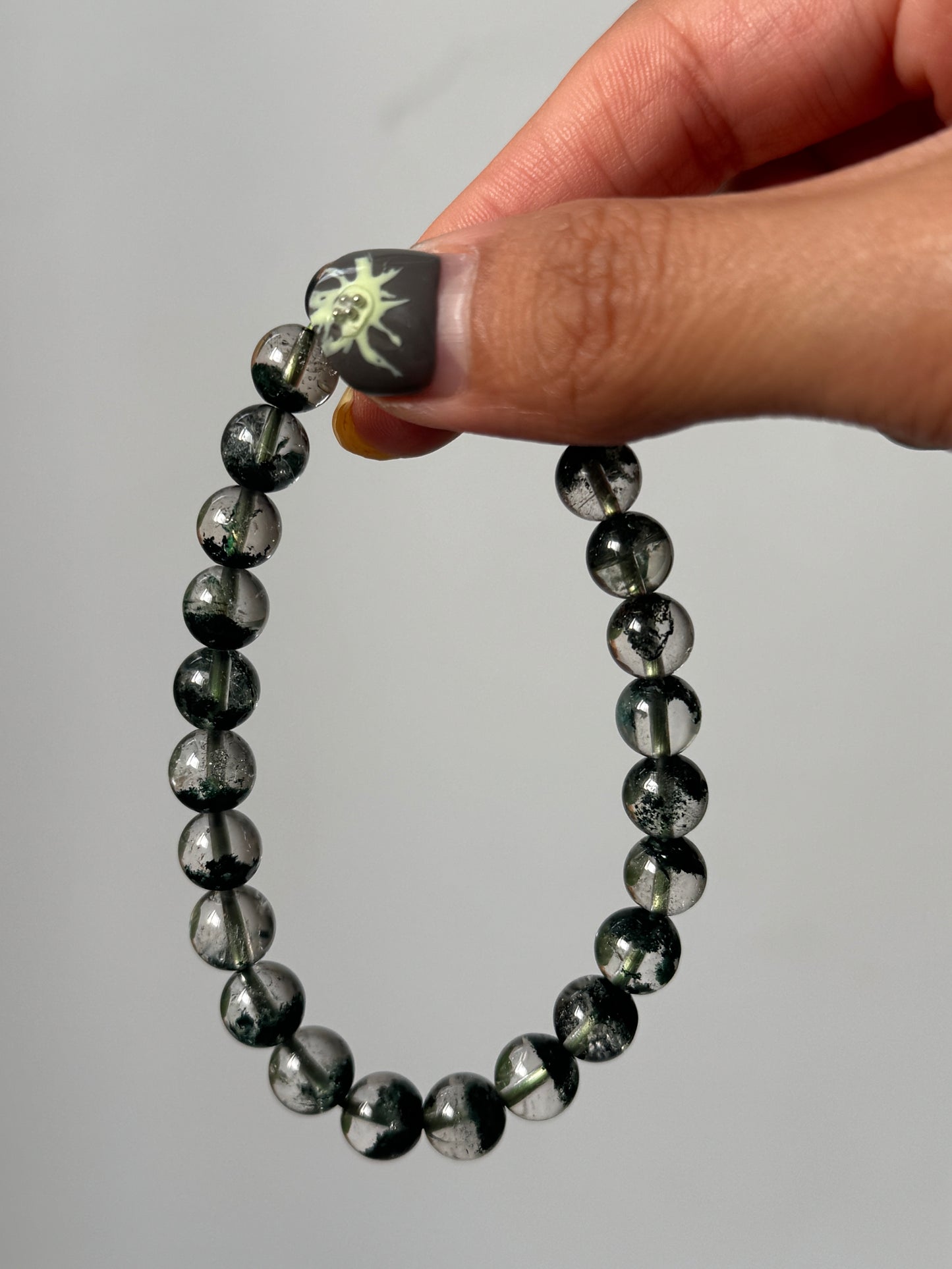 綠幽靈手串8mm Green Phantom Quartz Bracelet 8mm #3