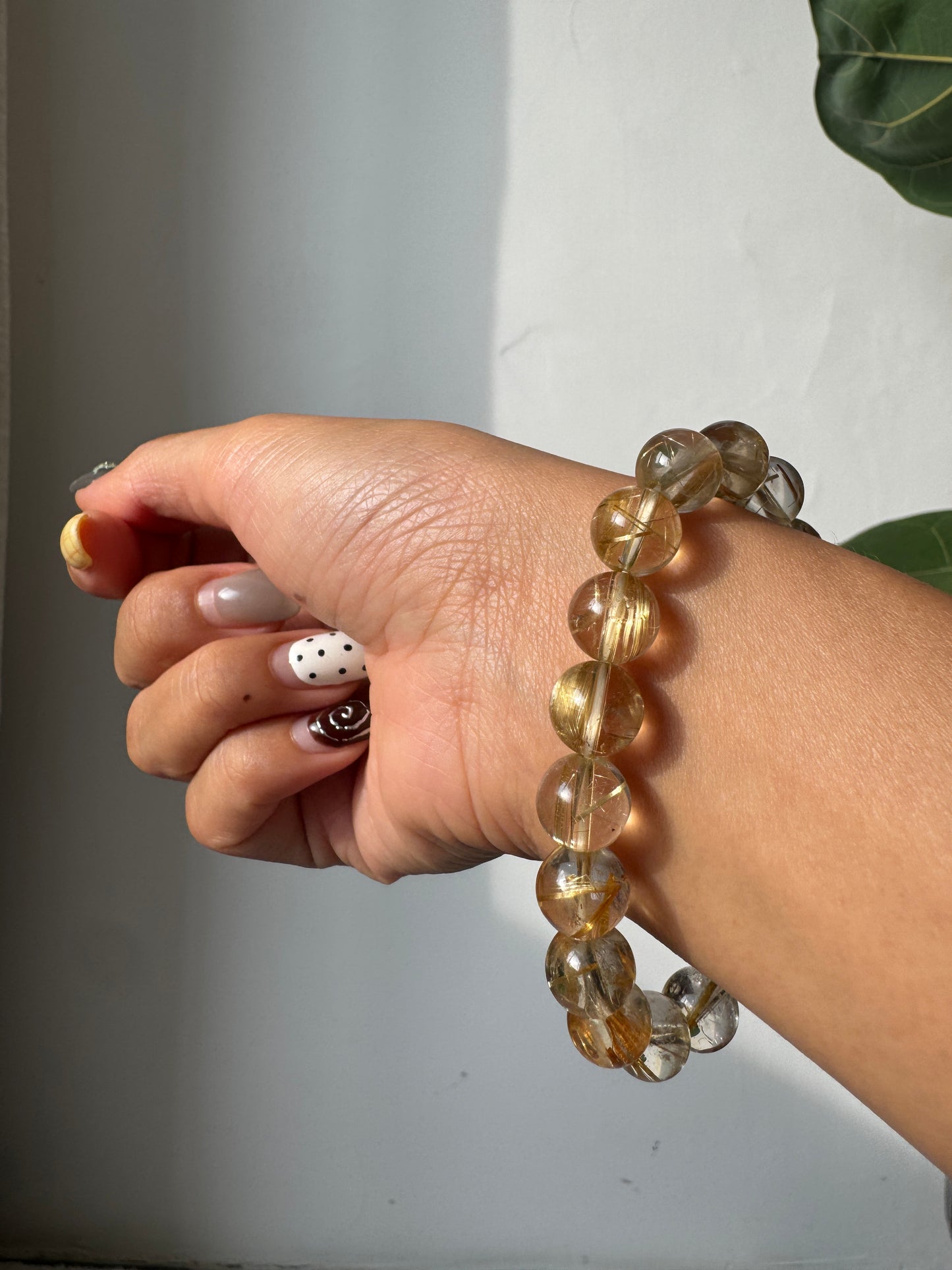 金髮晶手串10mm Rutilated Quartz Bracelet Bracelet 10mm #5