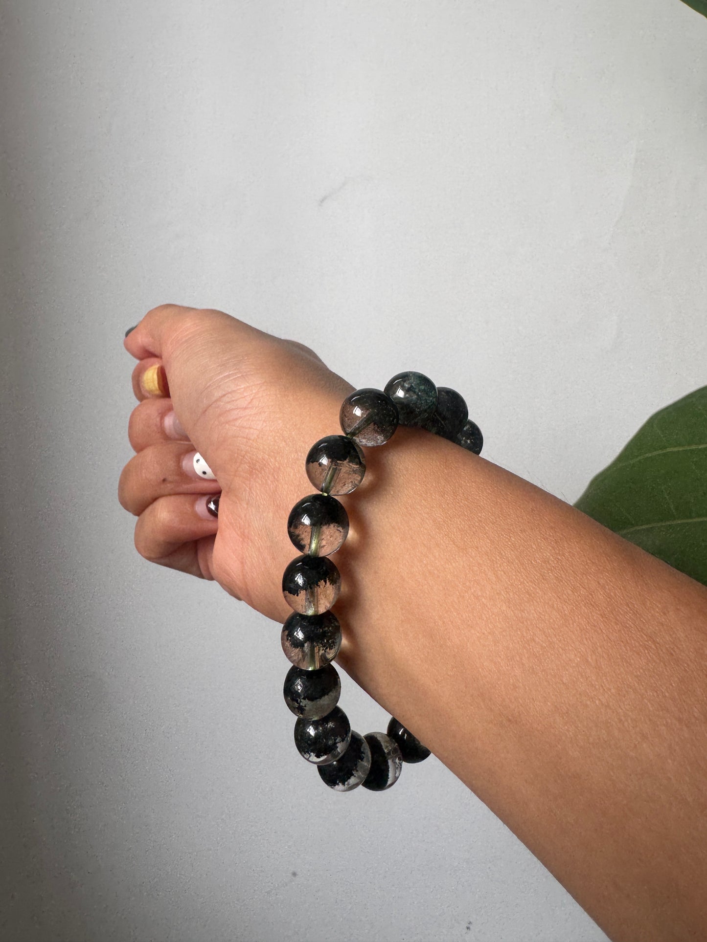 綠幽靈手串10mm Green Phantom Quartz Bracelet 10mm #5