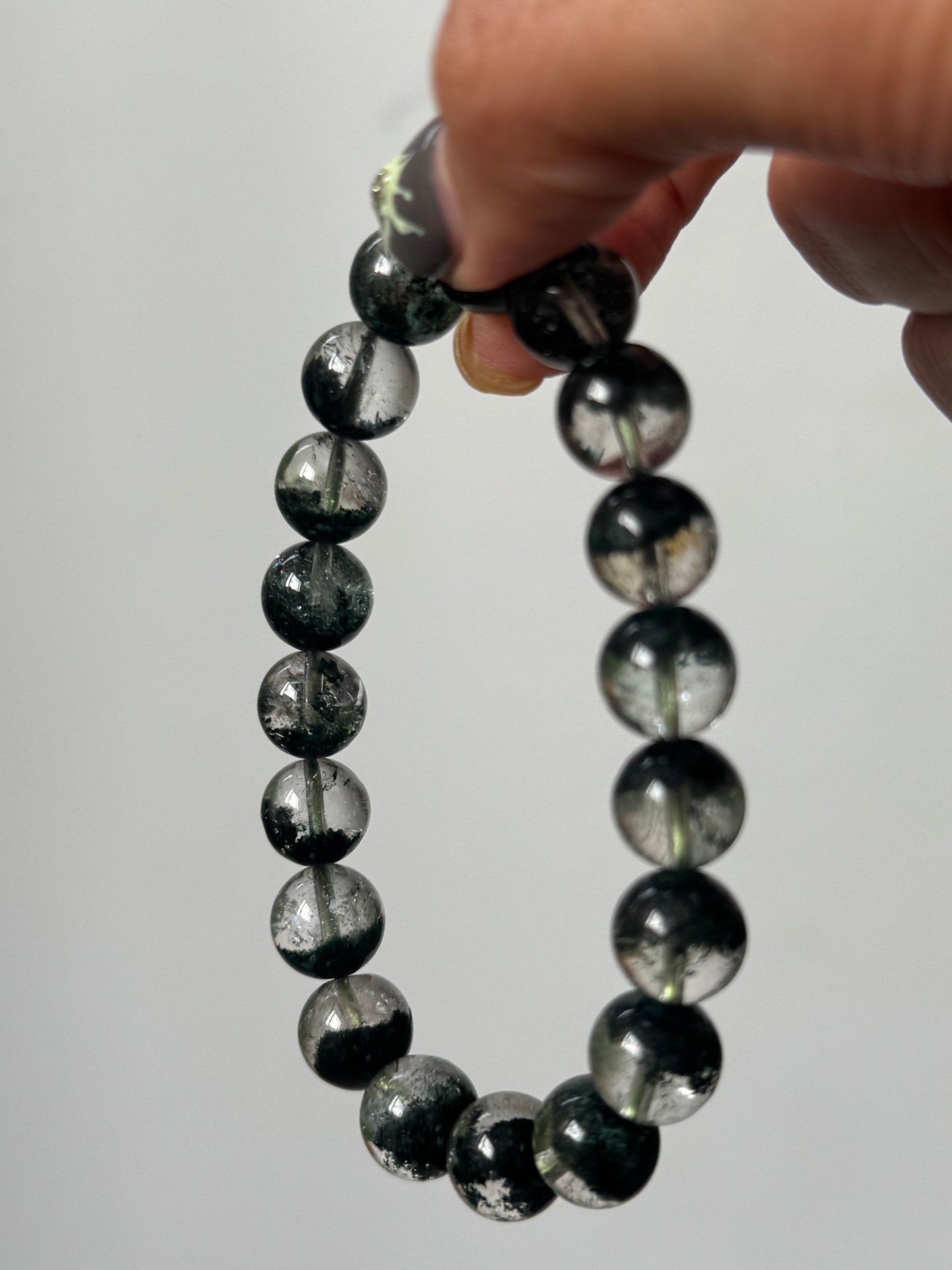 綠幽靈手串10mm Green Phantom Quartz Bracelet 10mm #5