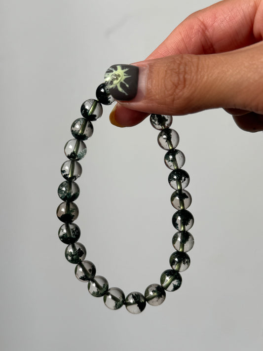 綠幽靈手串7.5mm Green Phantom Quartz Bracelet 7.5mm #2