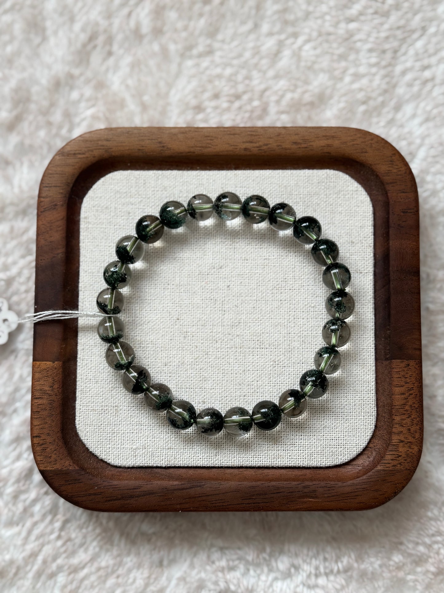 綠幽靈手串7.5mm Green Phantom Quartz Bracelet 7.5mm #2
