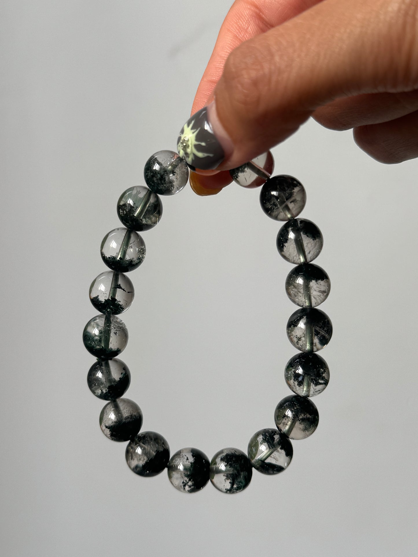 綠幽靈手串10mm Green Phantom Quartz Bracelet 10mm #4