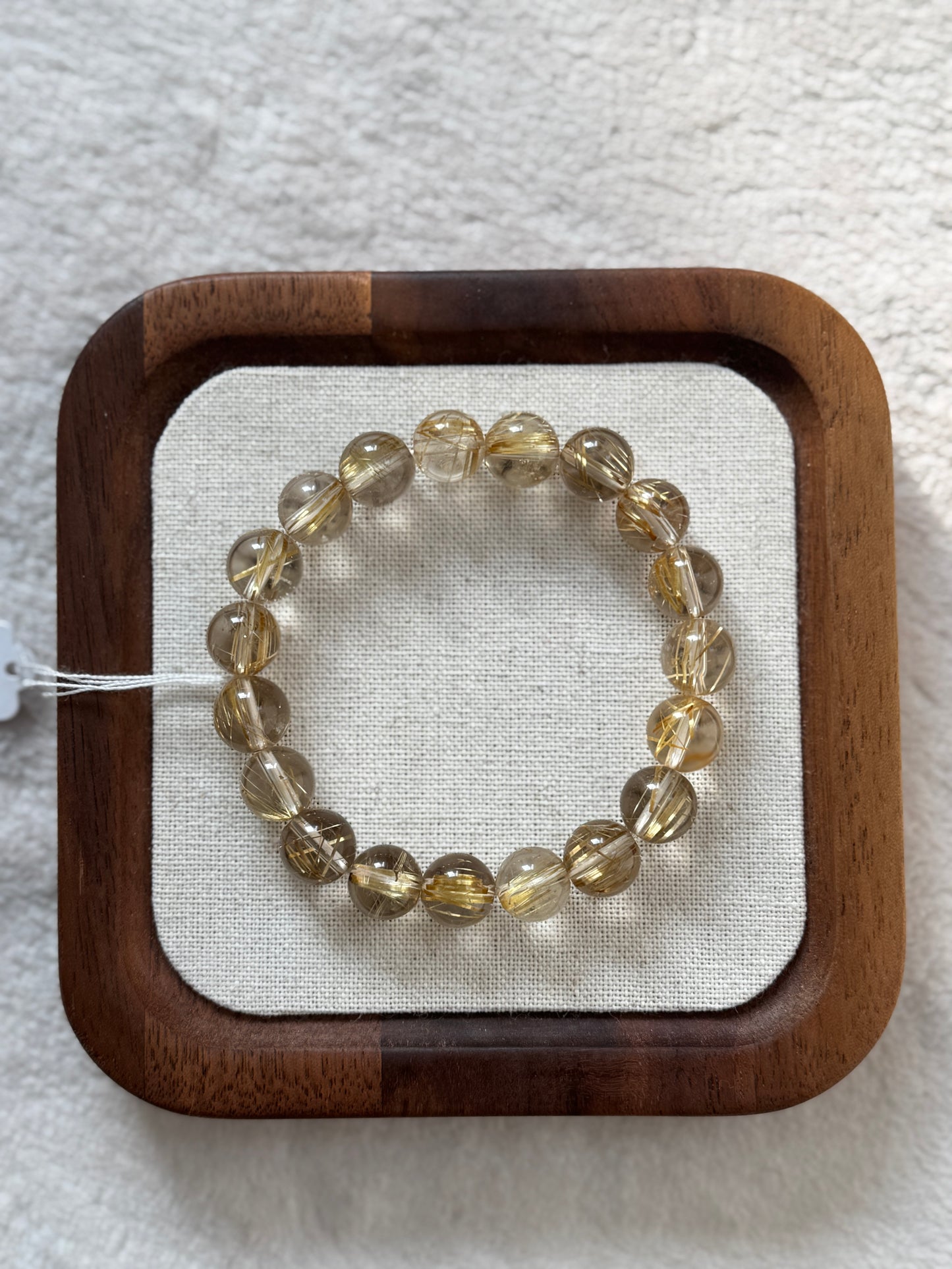 金髮晶手串9.5mm Rutilated Quartz Bracelet Bracelet 9.5mm #4