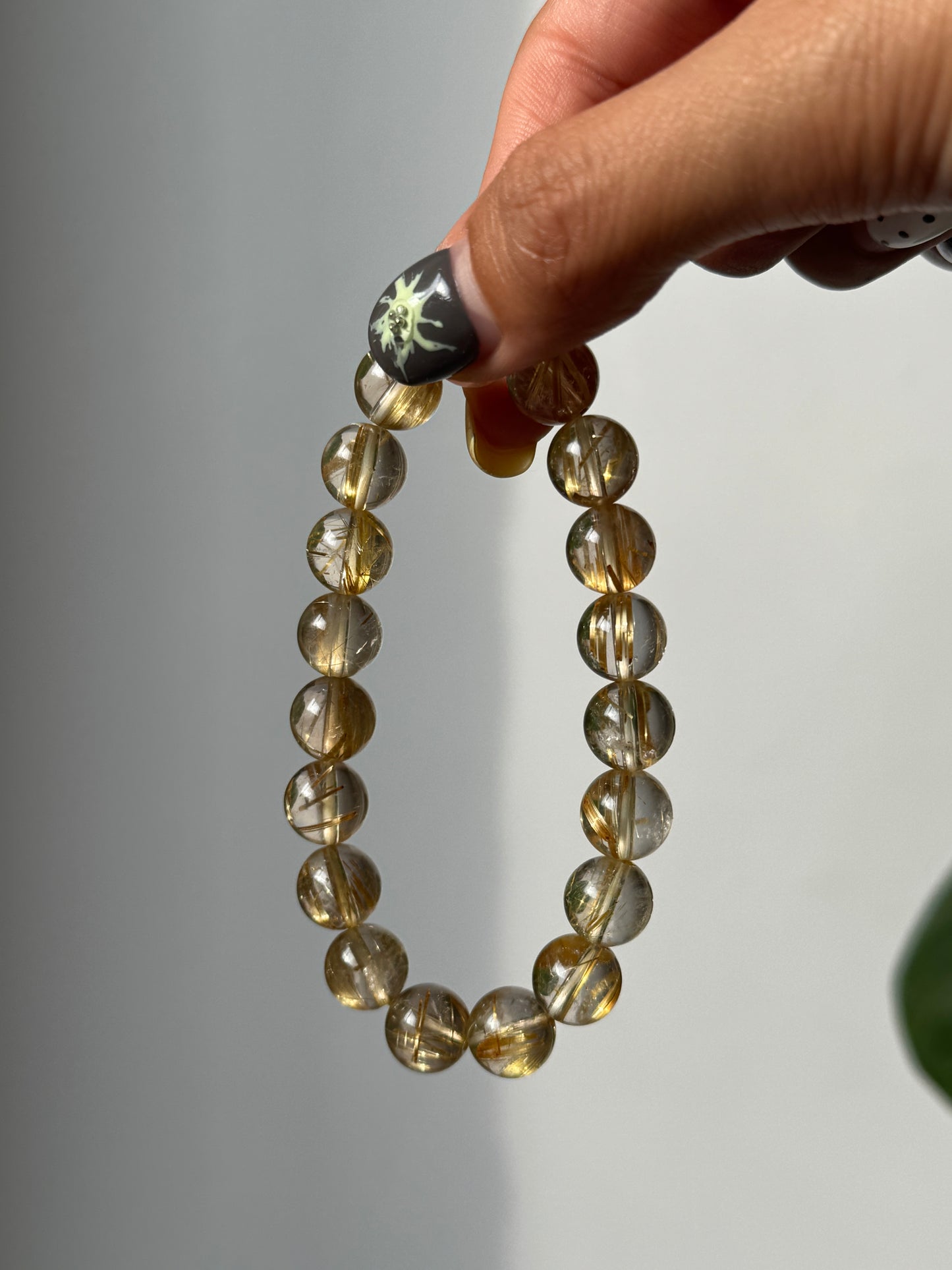 金髮晶手串10mm Rutilated Quartz Bracelet Bracelet 10mm #5