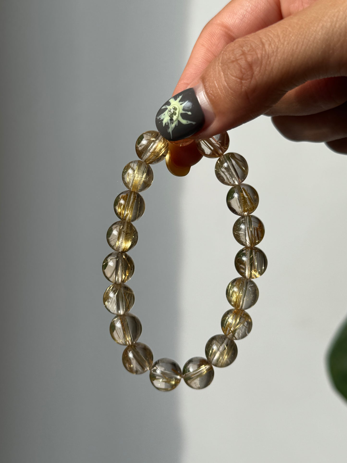 金髮晶手串9.5mm Rutilated Quartz Bracelet Bracelet 9.5mm #4