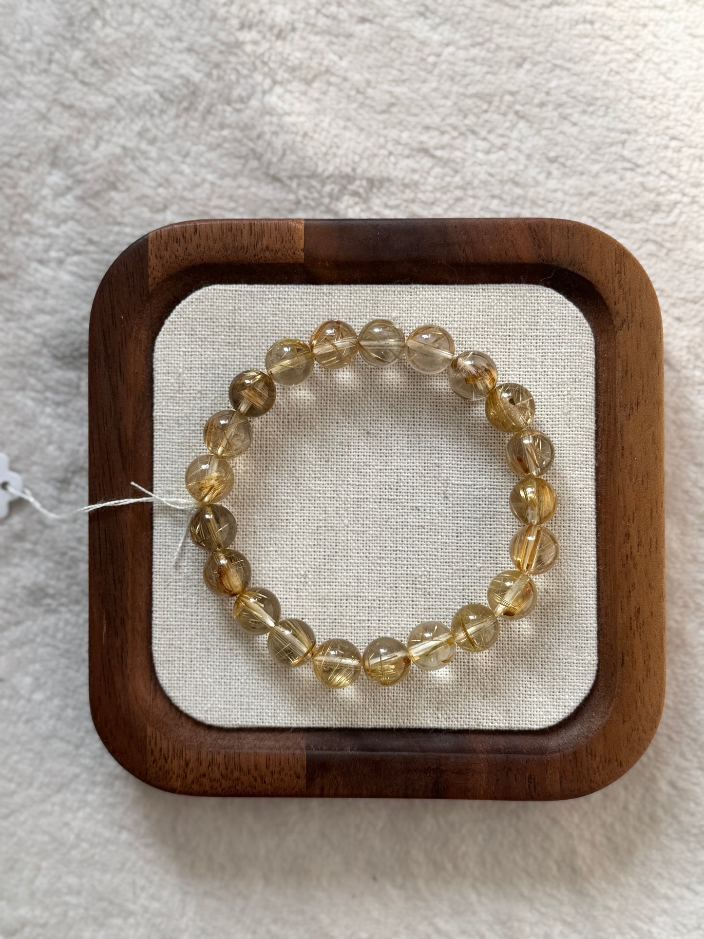 金髮晶手串9.5mm Rutilated Quartz Bracelet Bracelet 9.5mm #3