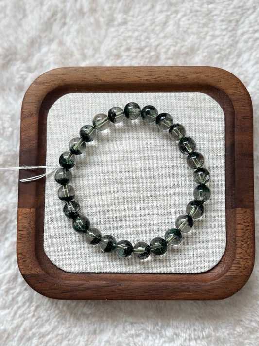 綠幽靈手串8mm Green Phantom Quartz Bracelet 8mm #3