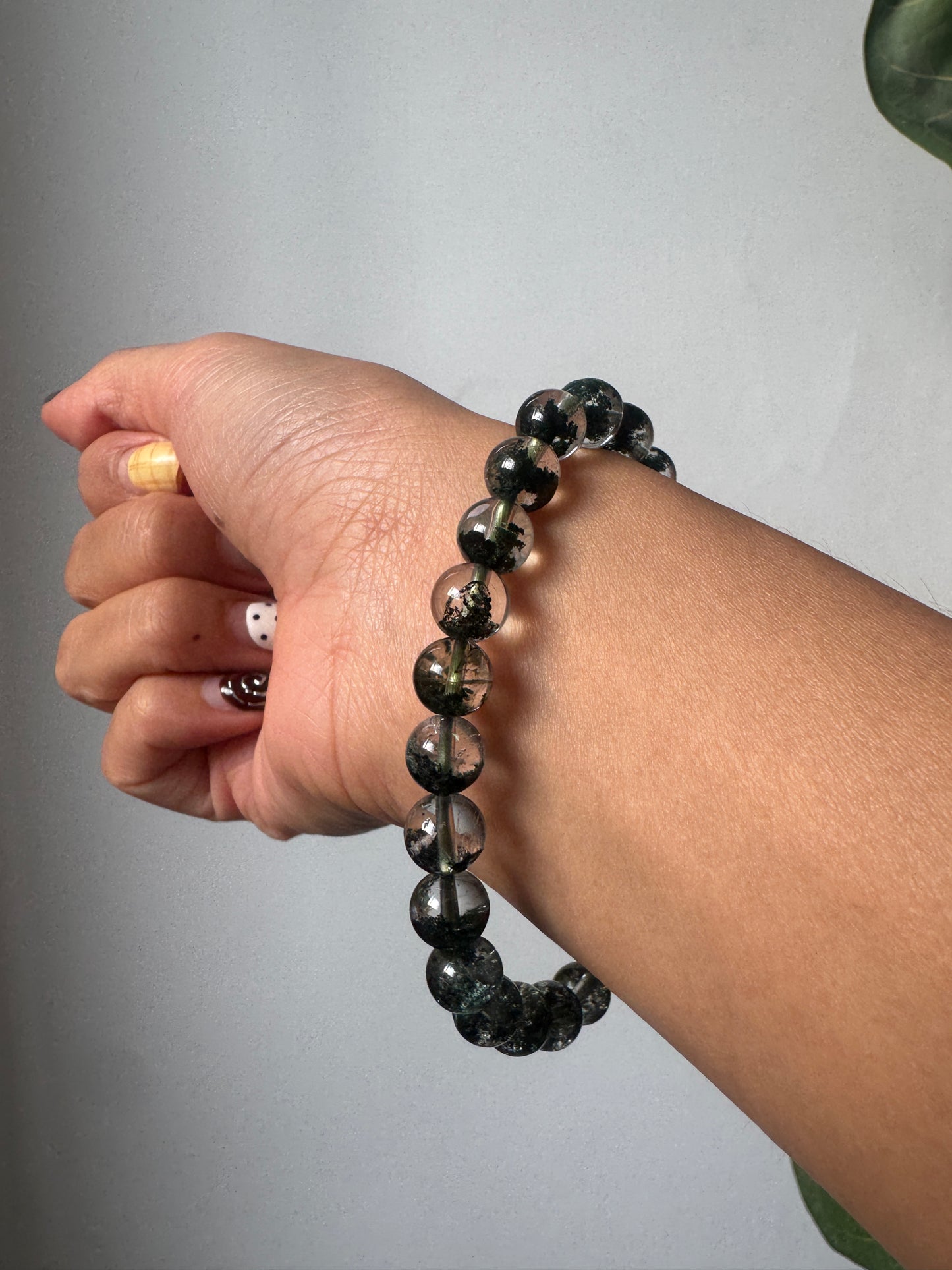 綠幽靈手串8mm Green Phantom Quartz Bracelet 8mm #3