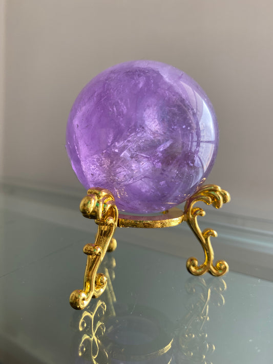 紫晶球連座Amethyst Sphere with sphere