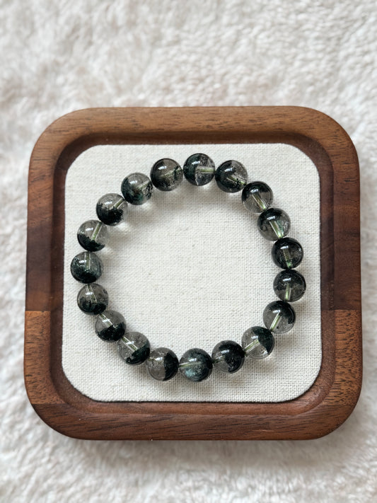 綠幽靈手串10mm Green Phantom Quartz Bracelet 10mm #5
