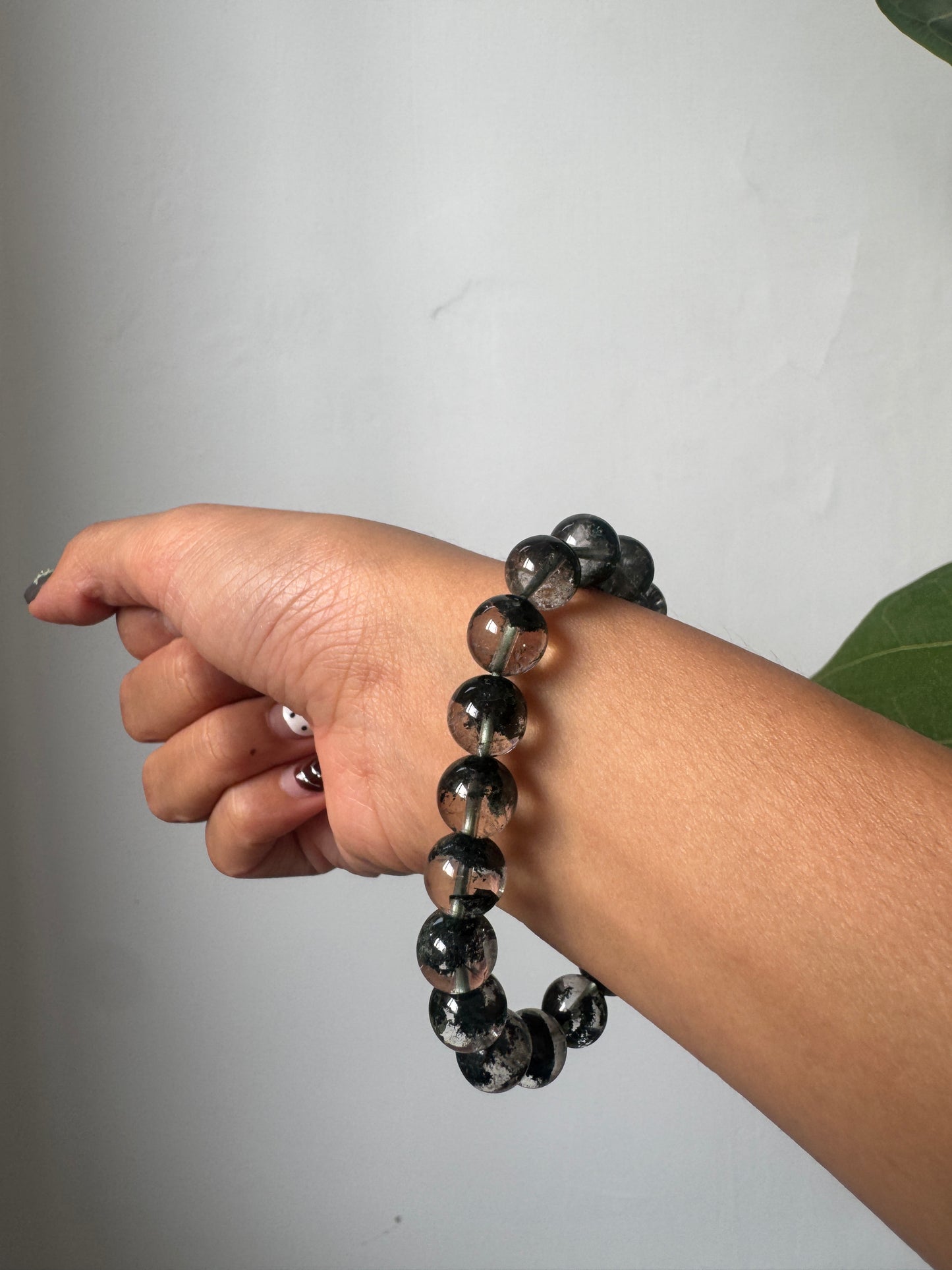 綠幽靈手串10mm Green Phantom Quartz Bracelet 10mm #4