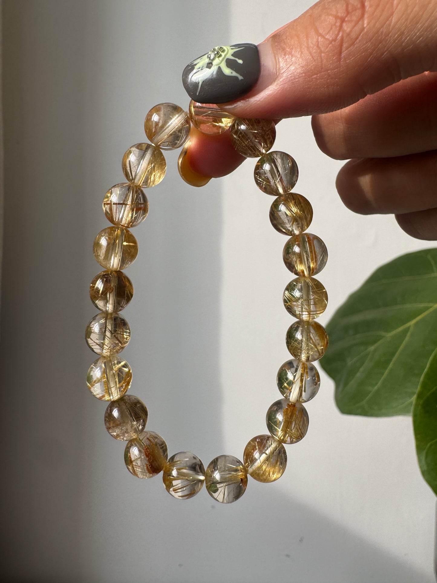 金髮晶手串9.5mm Rutilated Quartz Bracelet Bracelet 9.5mm #3