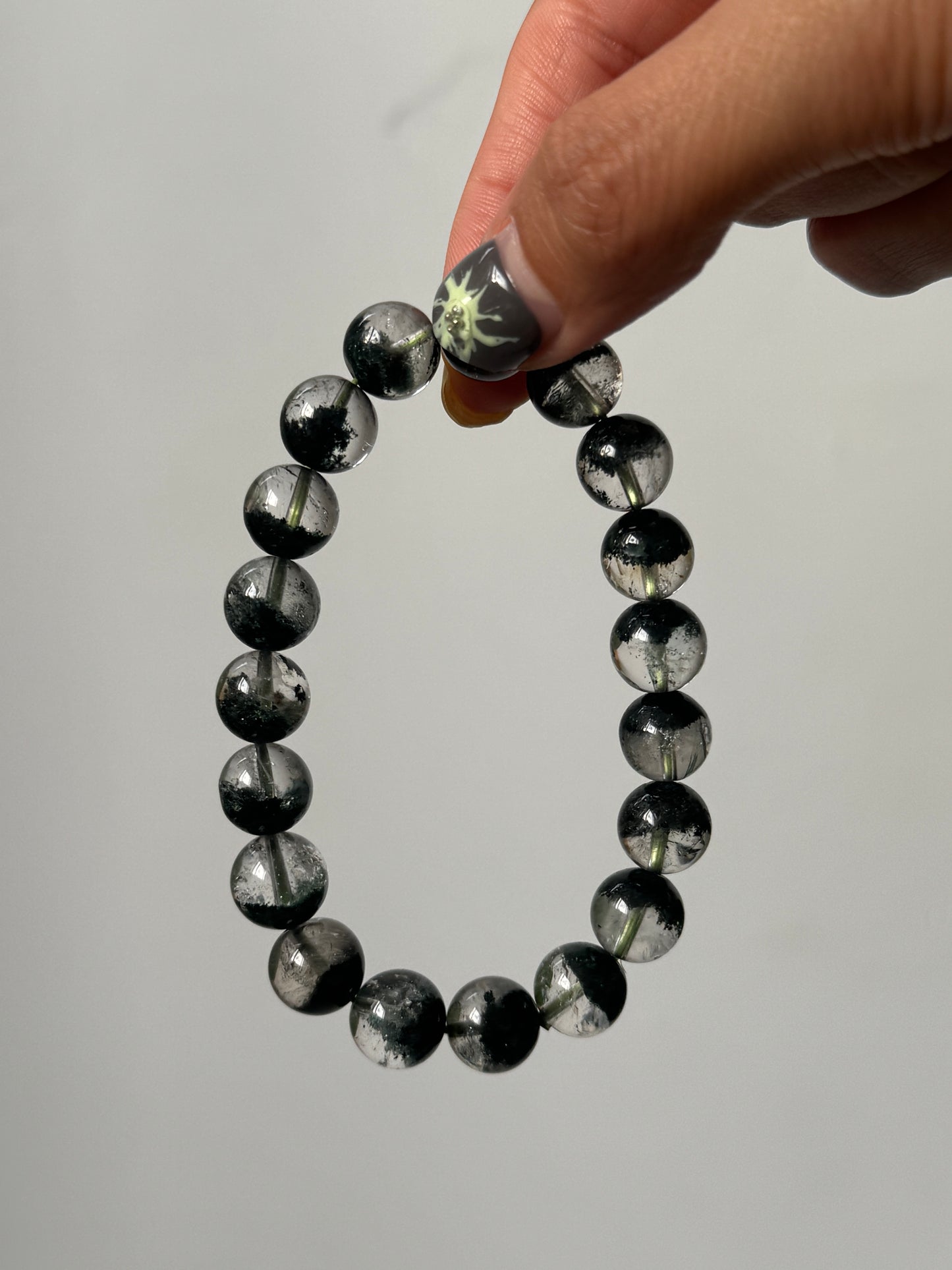 綠幽靈手串10mm Green Phantom Quartz Bracelet 10mm #5