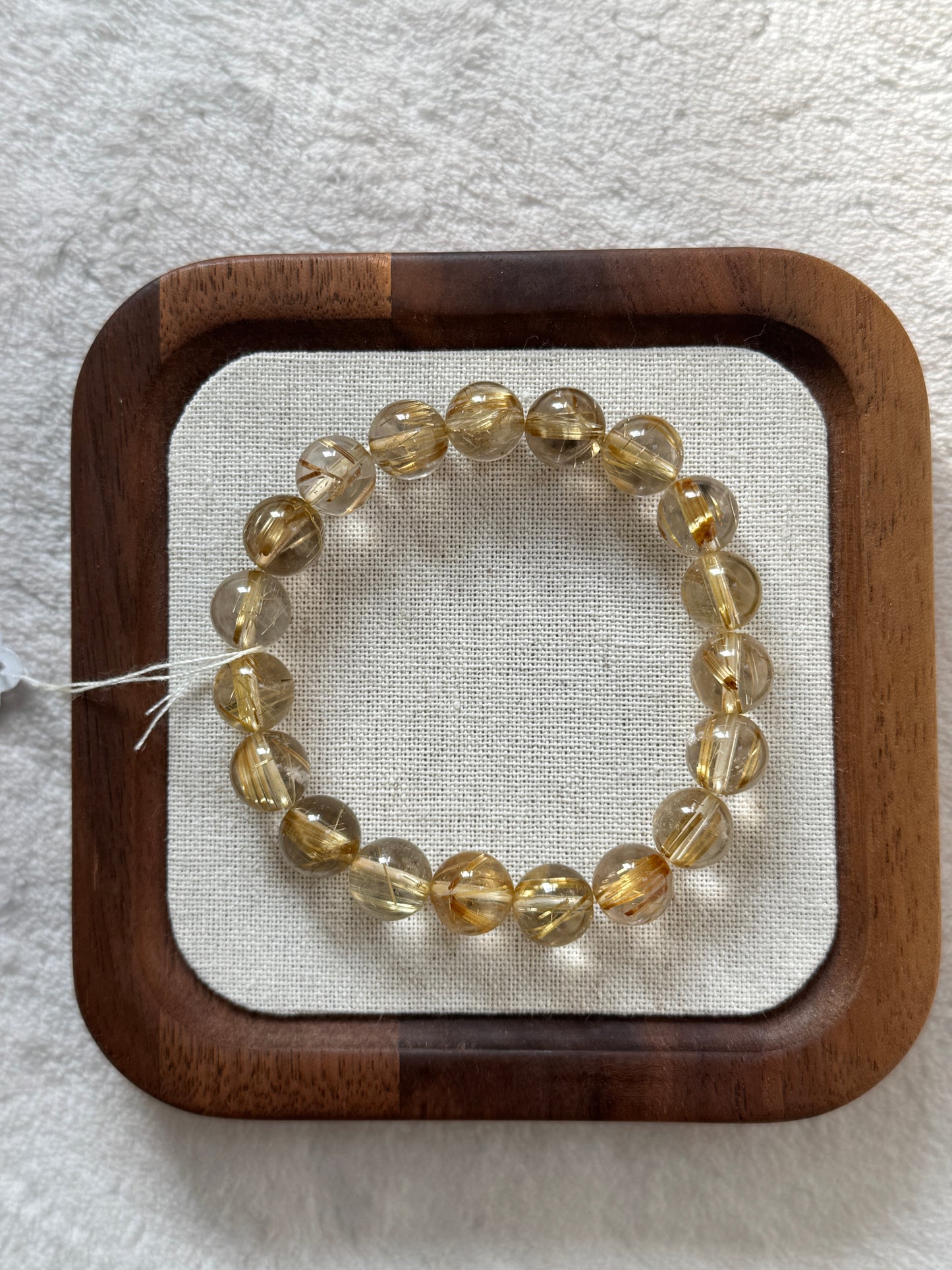 金髮晶手串10mm Rutilated Quartz Bracelet Bracelet 10mm #5