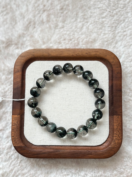 綠幽靈手串10mm Green Phantom Quartz Bracelet 10mm #4