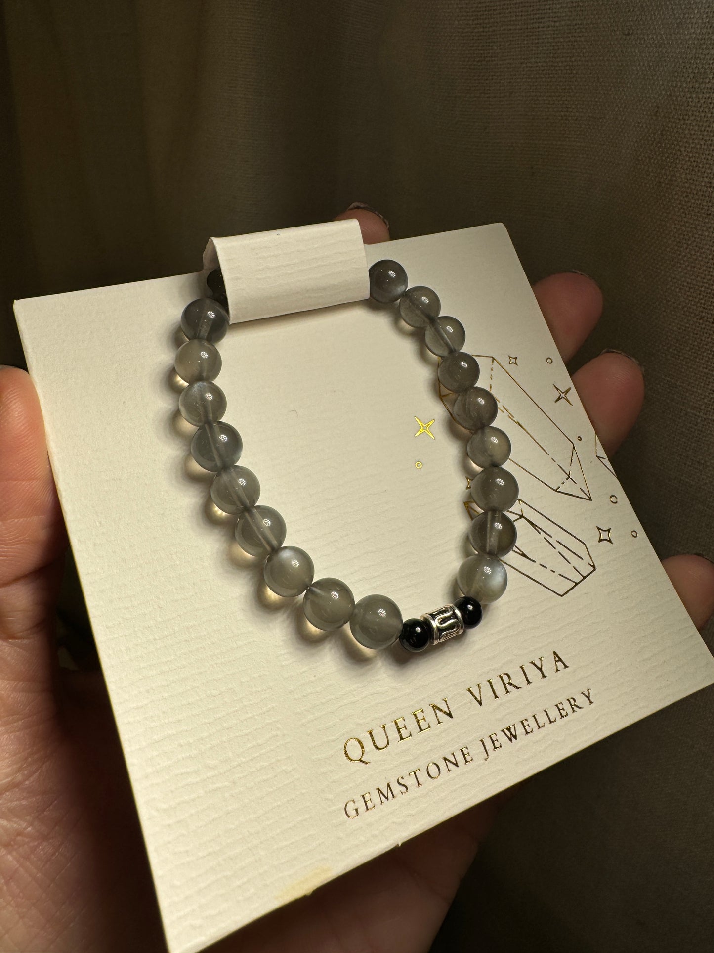 黑月亮石手串 Black Moonstone Bracelet