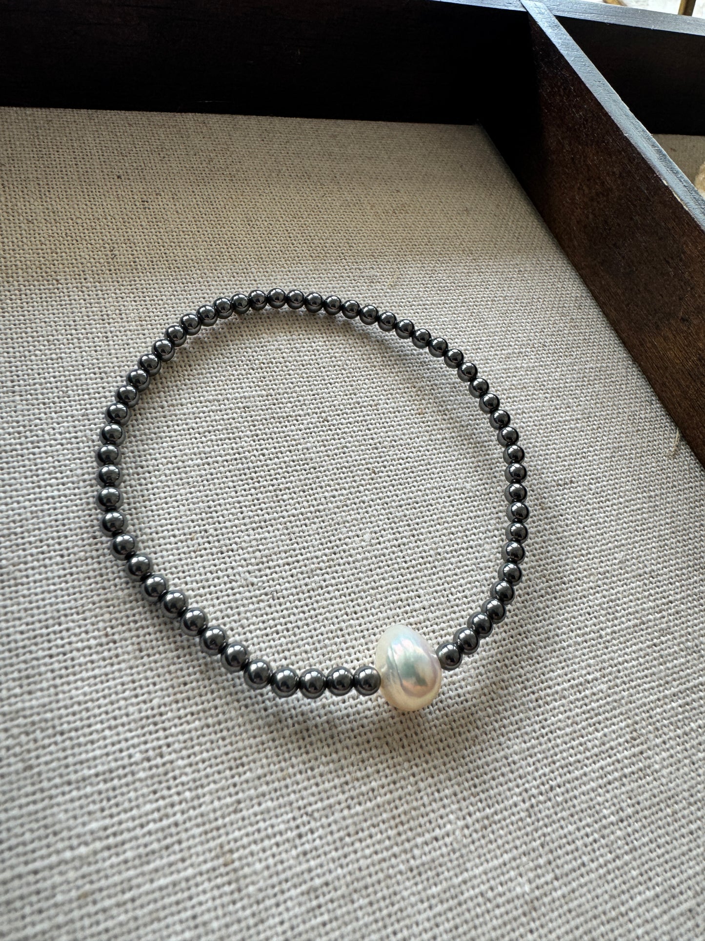 赤鐵礦珍珠手串Bracelet Hematite