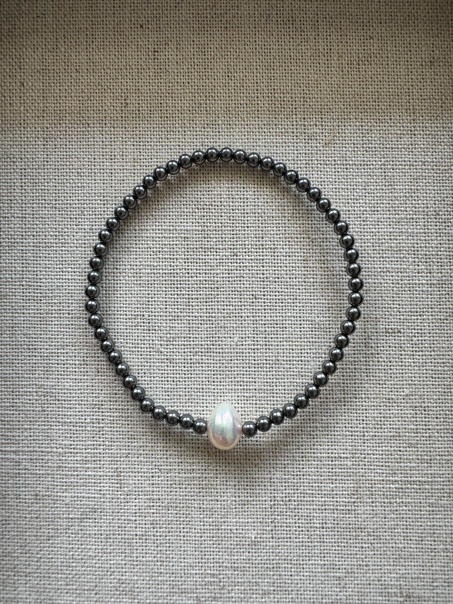 赤鐵礦珍珠手串Bracelet Hematite