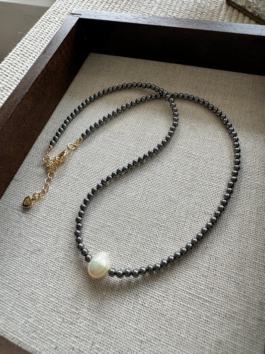 Necklace Polar赤鐵礦珍珠頸鏈