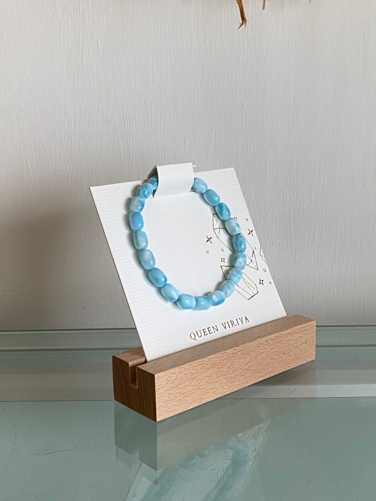 海紋石米形手串 Larimar Bracelet #1