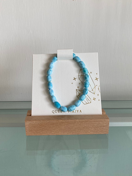 海紋石米形手串 Larimar Bracelet #2