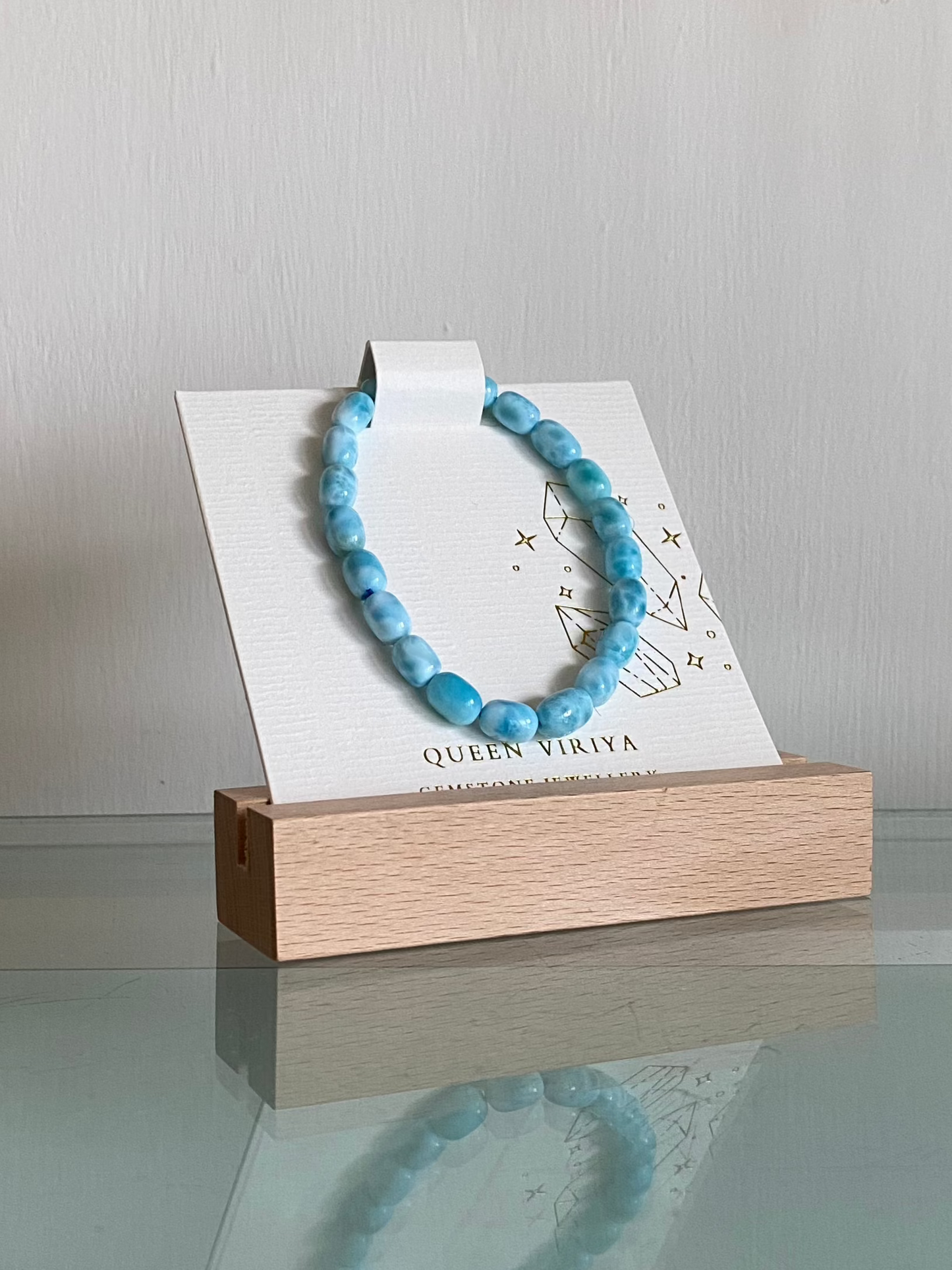 海紋石米形手串 Larimar Bracelet #2