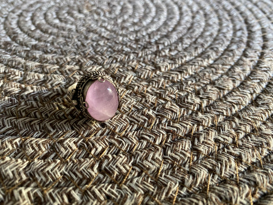 紫鋰輝石蜻蜓戒指 Ring Dragonfly in Kunzite